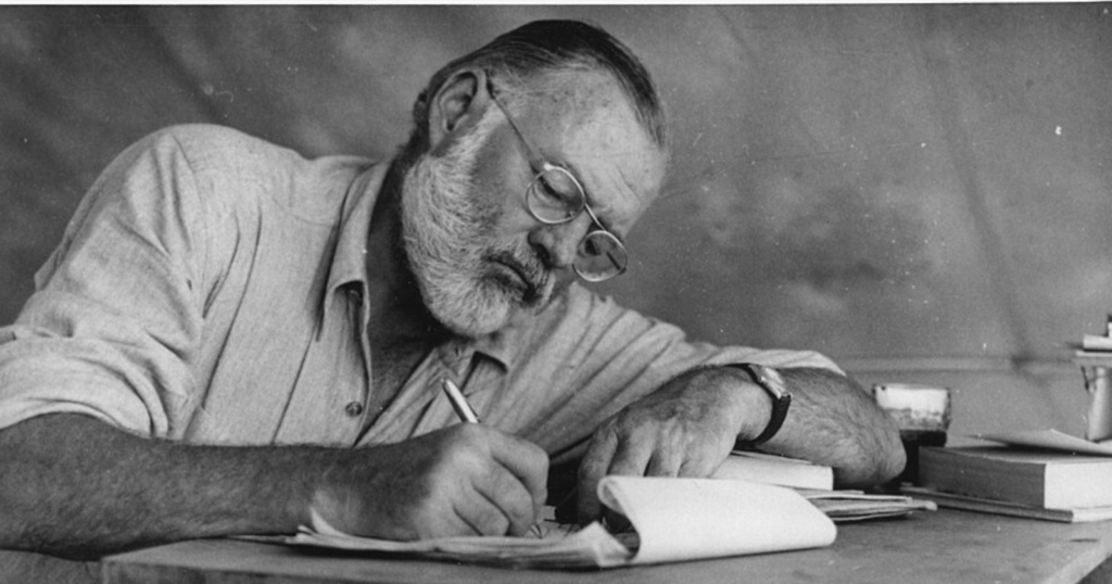 Ernest Hemingway’s daily writing output was around 500 words, and he made a point of stopping each session when he knew what would “happen next”