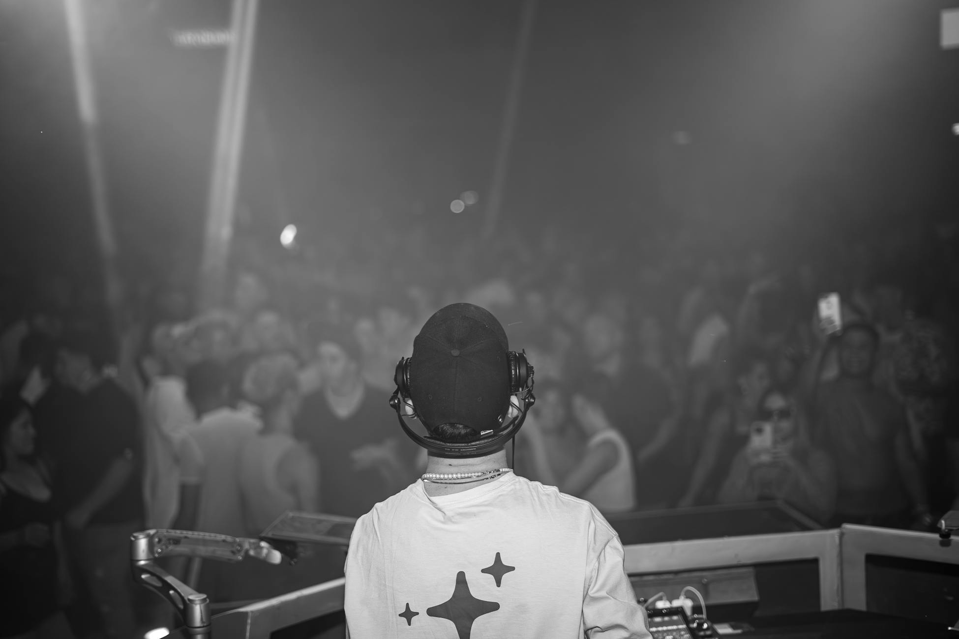 crowded party alone